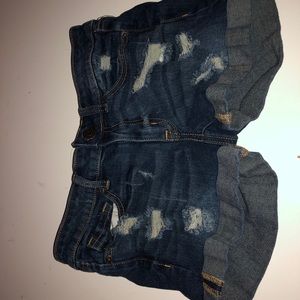 6 pair of Aeropostale LOW WAISTED blue Jean shorts